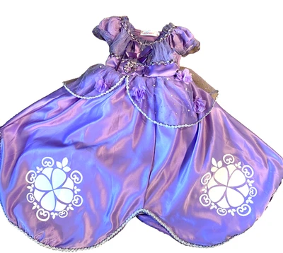 Princess Sofia The First Costume Dress Girls Toddler Size 4/5 32" long layered - Image 1 of 4