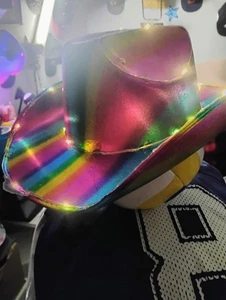 Multi Color Light Up Party Cowboy Hat - Picture 1 of 5