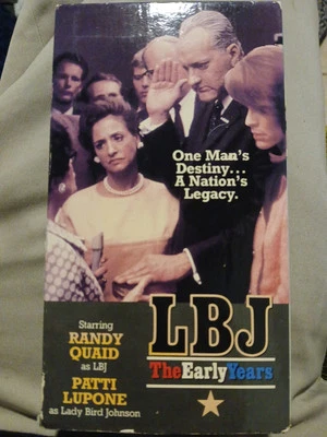 LBJ: The Early Years 1986 RARE HTF VHS OOP - Randy Quaid As LBJ, Patti Lupone Foto 1 de 3