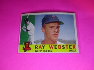1960 Topps #452 Ray Webster, Boston Red Sox NmMt High Grade, Sharp!