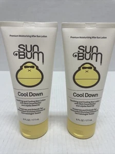 Lot Of 2-Sun Bum COOL DOWN Premium Moisturizing After Sun Lotion - 6 Fl Oz - Picture 1 of 4