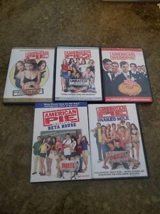 American Pie 5 Dvd Lot 1 2 3 Wedding Beta House The Naked Mile Unrated Works - Picture 1 of 9