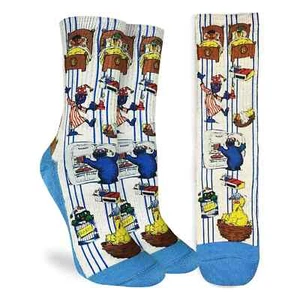 Calcetines Sesame Street Bedtime para mujer calce activo talla 9-11 buena suerte moda - Imagen 1 de 1