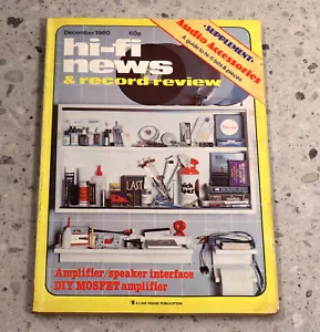 Hi-Fi NEWS Volume 25 No 12 vintage Audio Hi-Fi magazine DECEMBER 1980 UK - Imagen 1 de 3