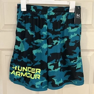 New Under Armour UA Boys' Stunt 3.0 Plus Shorts Size YL Camo - Picture 1 of 2