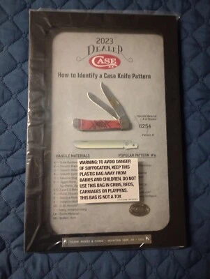 CASE 2023 авторизованный дилер Excl нож w/дисплей 6254 траппер #08434 (419/590) - Изображение 1 из 4