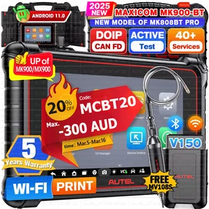 2025 Autel MaxiCOM MK900BT PRO Auto Car OBD2 Diagnostic Bi-directional Scanner - Picture 1 of 18