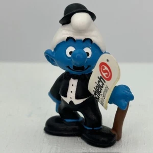 Smurfs 20716 Charlie Chaplin Smurf Figure Movie Actor Schleich Peyo PVC Figurine - Picture 1 of 6