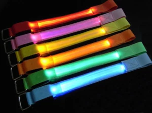 26' Model Jogging Cycling Walking Flashing/Static Illuminated LED Safety Armband - Picture 1 of 7
