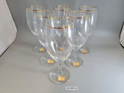 6x Biertulpen Glas JOSKA Design Silberberg Kristall handgemalt Bodenmais #243016 - Bild 1 von 4