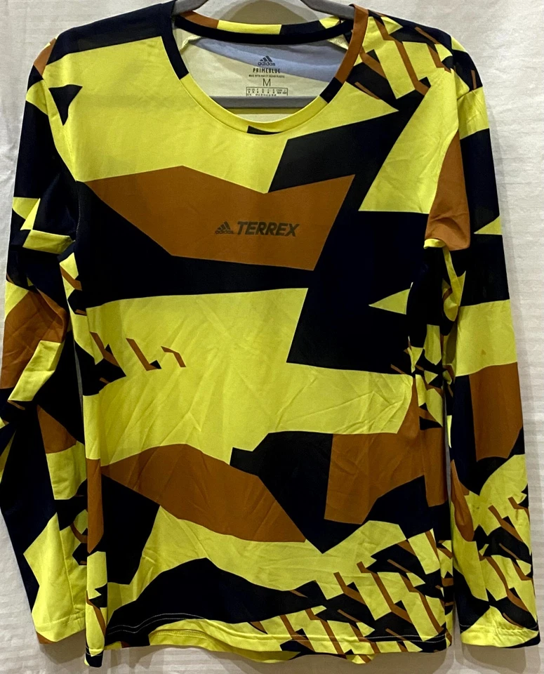Camiseta Adidas Terrex Primeblue Trail Gráfico Manga Larga | Amarilla | Mujer M Foto 1 de 4