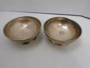 2 Vintage Grand Silver Co Wear Brite Nickel Silver round fruit Bowl change ect.. - Picture 1 of 8