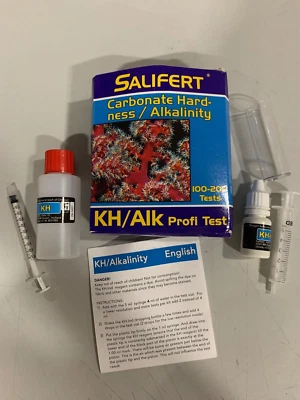 Salifert KH/Alkalinity (Alk) Aquarium Test Kit, 100-200 Tests - Image 1 of 2