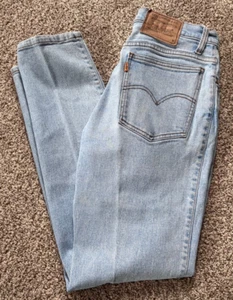 Vintage Levis 912 Jeans Damen 11 M Slim Fit Tapered Leg Orange Tab - Bild 1 von 9