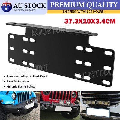 NUMBER PLATE HOLDER MOUNT BRACKET CAR LED DRIVING LIGHT BAR SPOT LICENCE - image 1 of 4