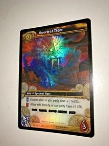 SPECTRAL TIGER Loot Card World of Warcraft - WoW TCG LOOT - the code was USED - Picture 1 of 2