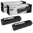 Ld Remanufactured Replacements For Hp 128A Ce320a Black Toner Cartridges 2Pk