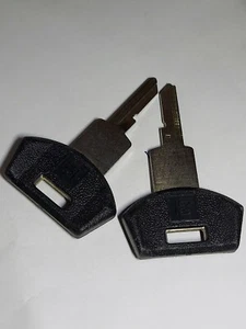 2X New Uncut 595312 OEM GM Logo Rubber Head Ignition Key Blank B78 GM "E" - Picture 1 of 3