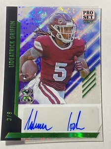 LIDEATRICK GRIFFIN Bulldogs 2024 Leaf PS Pure Sparkle Green AUTO XRC 3/8 (U3) - Bild 1 von 2