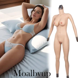 Silicone Breast Forms Fake Vagina Full Bodysuit Crossdresser Transgender  - Bild 1 von 22