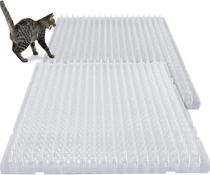 12 Pieces Cat Deterrent Mat Cat Repellent Mat with Spikes Keep Cats off Counter - Picture 1 of 3