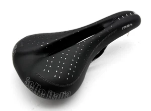 Selle Italia Flow Mens Bike Saddle Black 278mm x 155mm Ergo Comfort Black - Picture 1 of 4