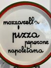 Baldelli Glass Pizza Platter Made in Italy 12.5"Diameter Signed Vintage Shelf444