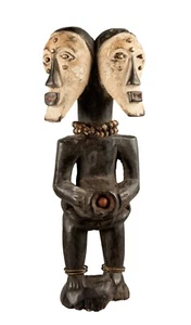 African Songye Nkishi Figurine In Wood - Traditional African Art # 17541 - Picture 1 of 9