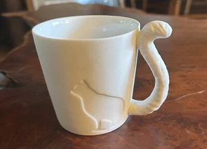 Kinto weiß Mugtail Porzellan Becher Tasse Katze Japan EUC - Bild 1 von 6