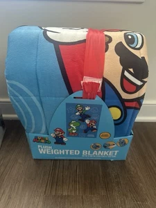 Super Mario "Mario Luigi Yoshi" 5 Pfund Plüsch Gewichtsdecke 40" x 60" NEU - Bild 1 von 3
