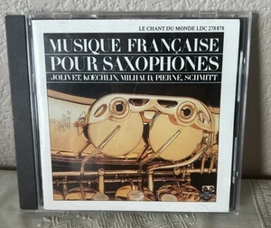 Musique Francaise Pour Saxophones-Jolivet,Koechlin,Milhaud…(CD) France-LDC278878 - Imagen 1 de 3