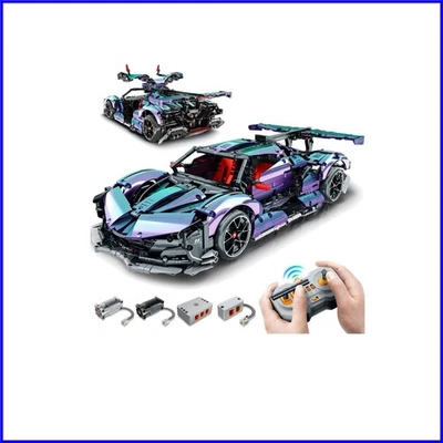 1:10 Scale Super Plated Sports Car Building Kit for Enthusiasts - Remote Control - Image 1 of 4