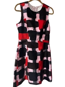 Kate Spade Women's Silk Blend Sleeveless Marti Bow Back Mini Shift Dress Size 8 - Picture 1 of 5