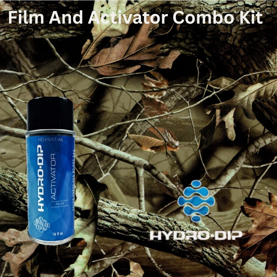 Kit combinado activador de película Hydro Dip maderas duras 1 camuflaje Foto 1 de 4