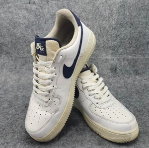 Nike Air Force 1 Men's White Sneakers Sz 9 #CJ1607-100 - Picture 1 of 11