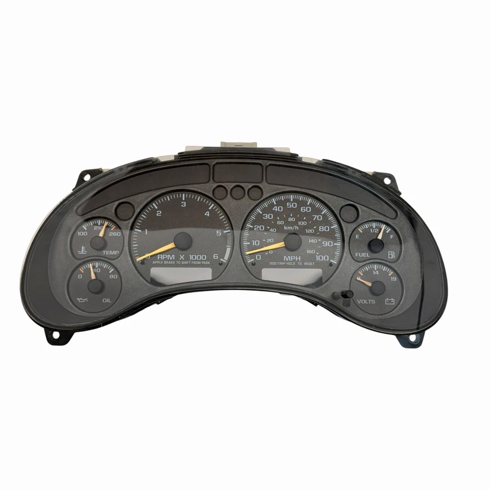 2000 Chevrolet Blazer Jimmy 4.3L painel de instrumentos velocímetro fabricante de equipamento original 16267425 - Imagem 1 de 4