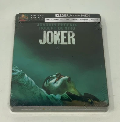 Joker – Limited Edition Steelbook – SEALED – 4K UHD + (Blu-ray + Digital) - Image 1 of 3