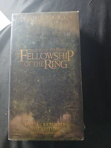 The Fellowship Of The Ring Factory Sealed Special Extended VHS Edition - Picture 1 of 7