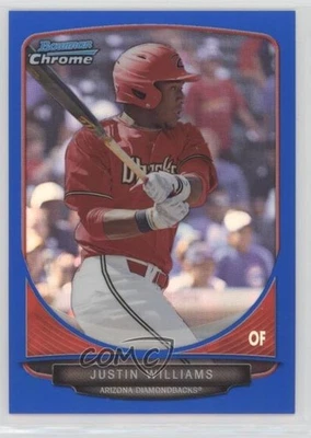 2013 Bowman Draft Draft Picks Chrome Blue Refractor /99 Justin Williams #BDPP94 - Image 1 of 2