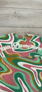 Disney Retro Swirl Jersey Top Cotton Youth XL 14 EUC - Picture 1 of 10