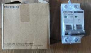 Disyuntor miniatura de CA, 32 amperios 120 V/240 V 2 polos montaje en riel DIN disyuntor - Imagen 1 de 2