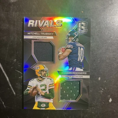 Camiseta deportiva doble Aaron Rodgers/Trubisky Spectra 03/10 SSP  Foto 1 de 2