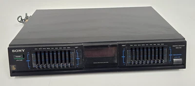 Sony SEQ-430 Negro Eléctrico 9 Bandas Analizador de Espectro Ecualizador Gráfico Estéreo Foto 1 de 4