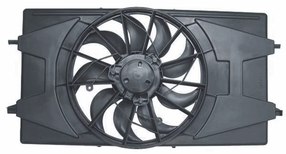 Dual Radiator and Condenser Fan Assembly Fits Saturn Ion - Изображение 1 из 2