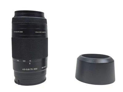 Sony 75-300 1.5M/4.9ft Lens FOR PARTS ONLY/as is - Image 1 of 4