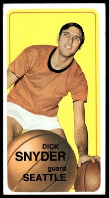 1970-71 Topps Basketball Card Dick Snyder Seattle SuperSonics #64 EX+ - Image 1 of 2