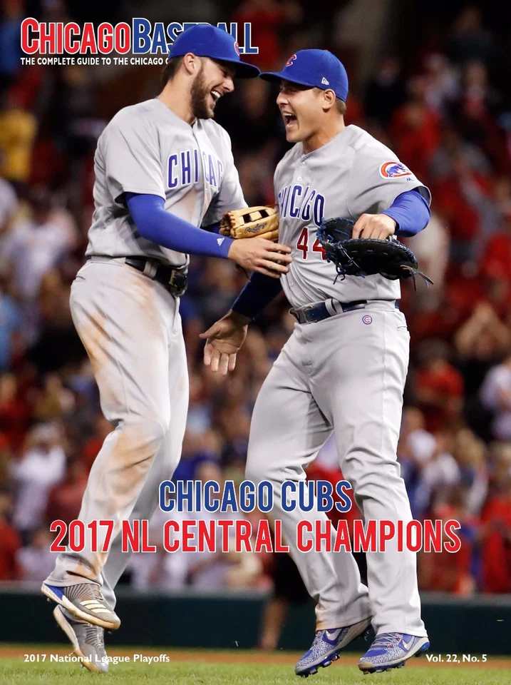 Chicago Cubs 2017 NL Playoffs Program/Scorecard Anthony Rizzo Kris Bryant  - Image 1 of 1