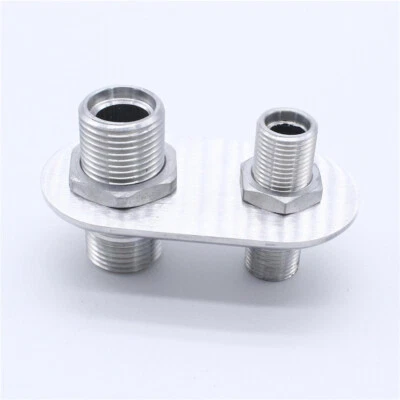 2-Port Billet Aluminum Firewall Heater A/C Bulkhead Connector Fitting 181152-100 - Image 1 of 4