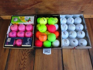 42 palline da golf usate assortite marche e colori misti da collezione PGA Pro - Foto 1 di 22