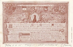 9453) INAUGURAZIONE DEL VESSILLO DELLA DANTE ALIGHIERI, PADOVA 11/6/1905. VG. - Picture 1 of 1
